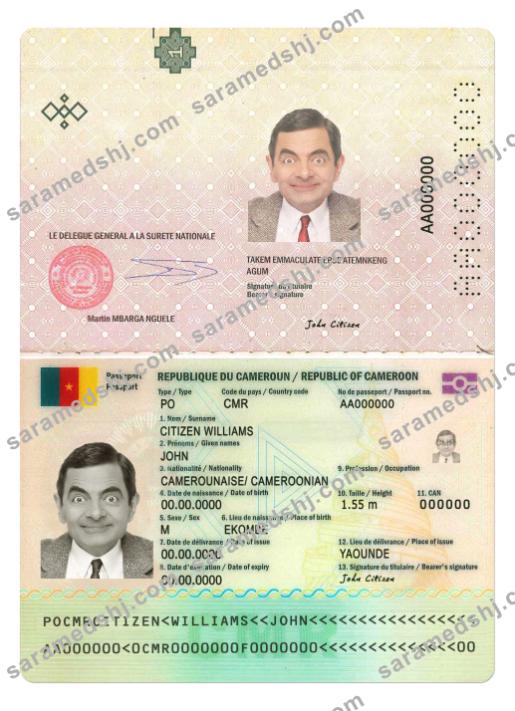 Cameroon passport new version